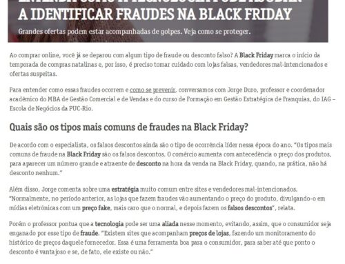 25.11 – Como evitar fraudes na Black Friday com ajuda da internet – Profº Jorge Duro